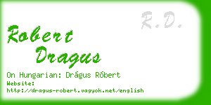 robert dragus business card